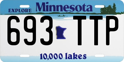 MN license plate 693TTP