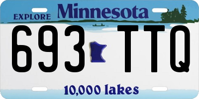 MN license plate 693TTQ