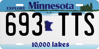 MN license plate 693TTS
