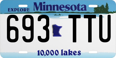 MN license plate 693TTU