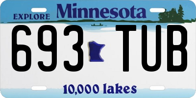 MN license plate 693TUB