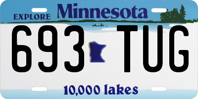 MN license plate 693TUG