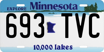 MN license plate 693TVC