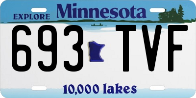 MN license plate 693TVF
