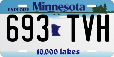 MN license plate 693TVH
