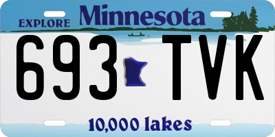 MN license plate 693TVK