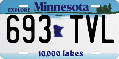 MN license plate 693TVL