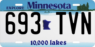 MN license plate 693TVN