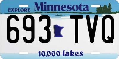 MN license plate 693TVQ