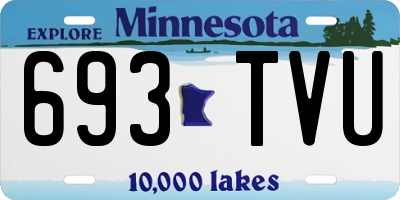 MN license plate 693TVU