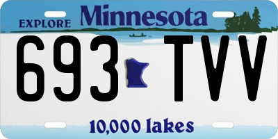 MN license plate 693TVV