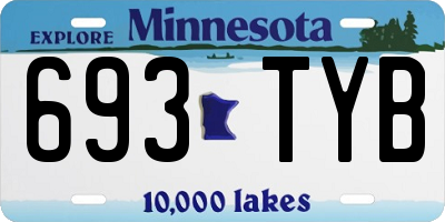 MN license plate 693TYB