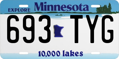MN license plate 693TYG