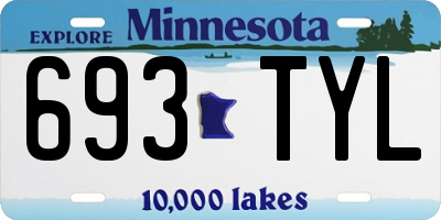MN license plate 693TYL