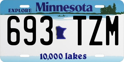 MN license plate 693TZM