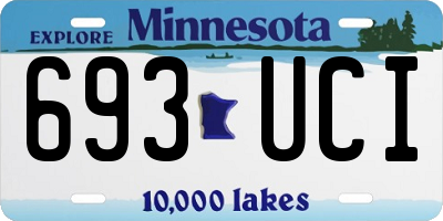 MN license plate 693UCI