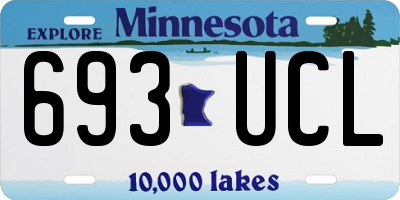 MN license plate 693UCL