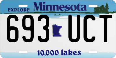 MN license plate 693UCT