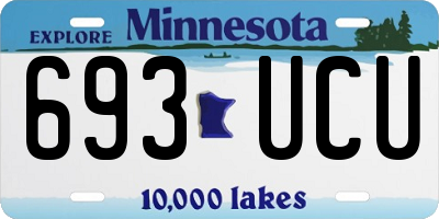 MN license plate 693UCU