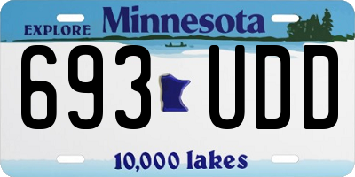 MN license plate 693UDD