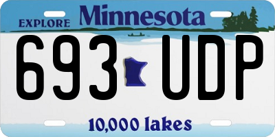 MN license plate 693UDP