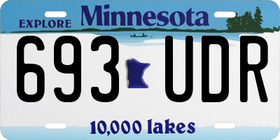 MN license plate 693UDR