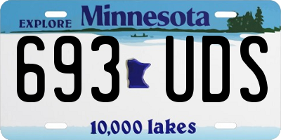 MN license plate 693UDS