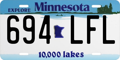 MN license plate 694LFL