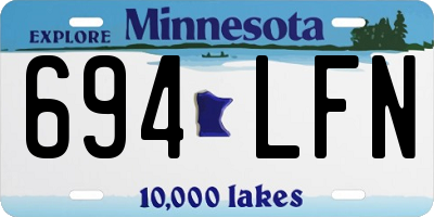 MN license plate 694LFN