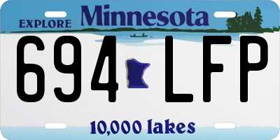 MN license plate 694LFP