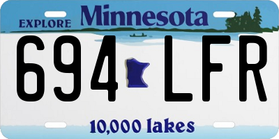 MN license plate 694LFR