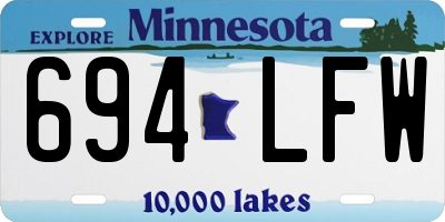 MN license plate 694LFW