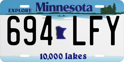 MN license plate 694LFY