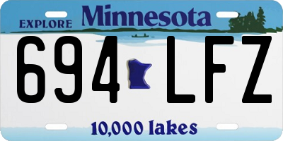 MN license plate 694LFZ