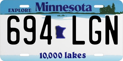 MN license plate 694LGN