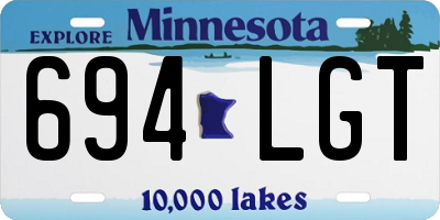 MN license plate 694LGT
