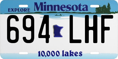 MN license plate 694LHF