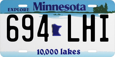 MN license plate 694LHI