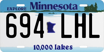MN license plate 694LHL
