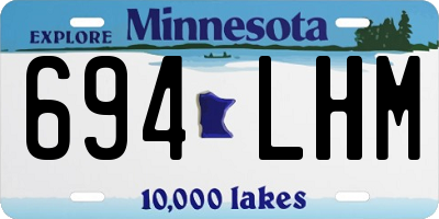 MN license plate 694LHM