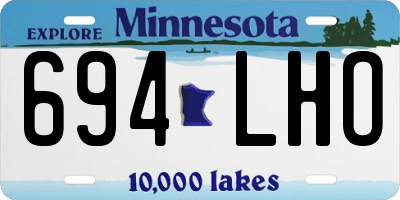 MN license plate 694LHO