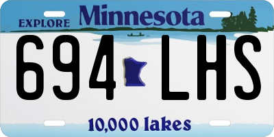 MN license plate 694LHS