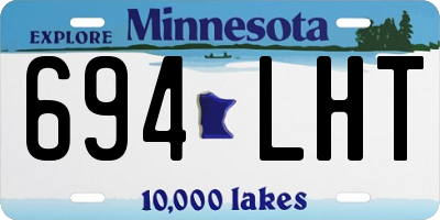 MN license plate 694LHT