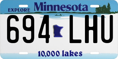 MN license plate 694LHU