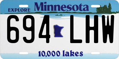 MN license plate 694LHW