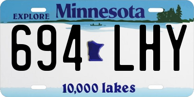 MN license plate 694LHY