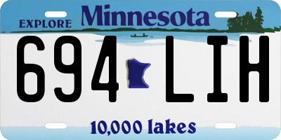 MN license plate 694LIH