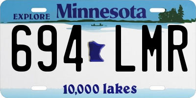 MN license plate 694LMR