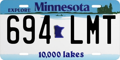 MN license plate 694LMT