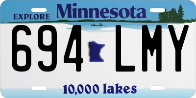 MN license plate 694LMY